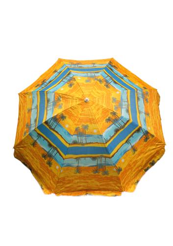 Зонт пляжный фольгированный с наклоном (4 расцветок) 150 см 12 шт/упак М44457 - фото 8